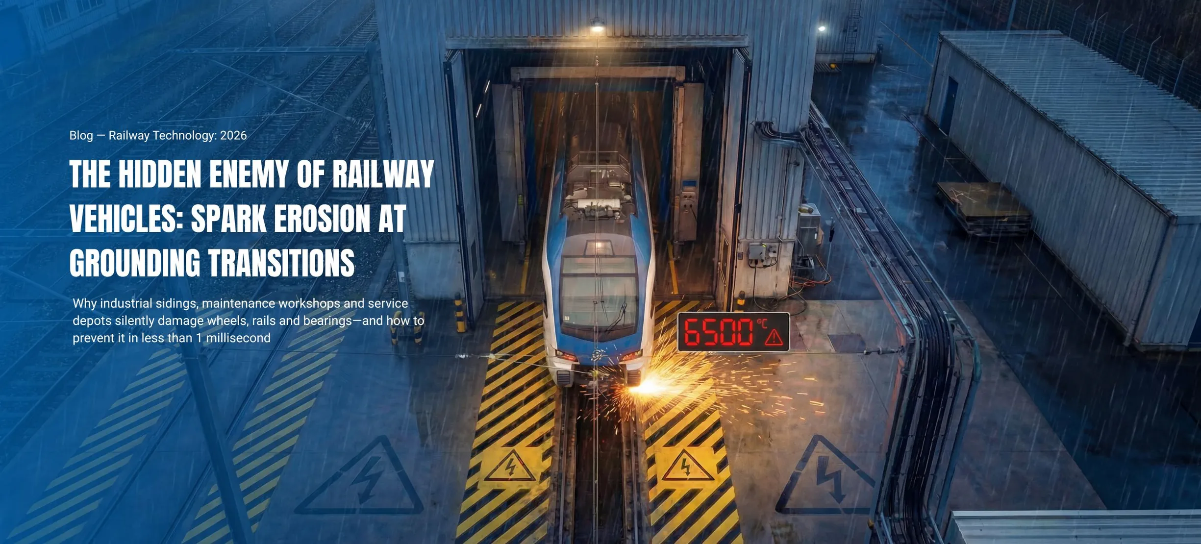 THE HIDDEN ENEMY OF RAILWAY VEHICLES: SPARK EROSION AT  GROUNDING TRANSITIONS