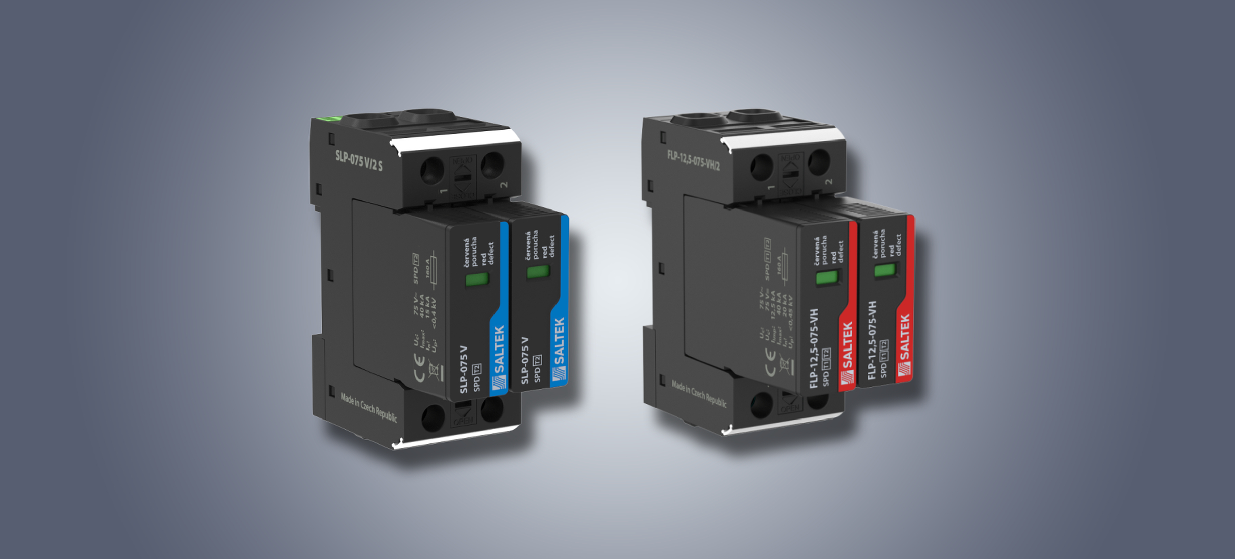 FLP-12,5-075-VH and SLP-075 V/2 – SPDs for technological equipment powered with low voltages