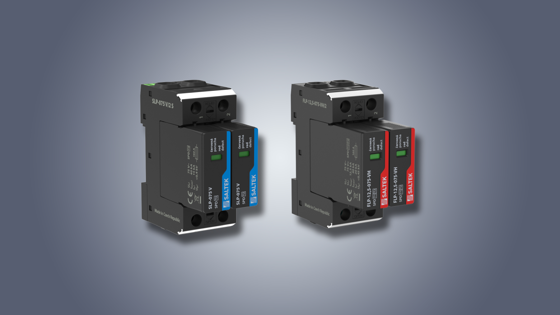 FLP-12,5-075-VH and SLP-075 V/2 – SPDs for technological equipment powered with low voltages