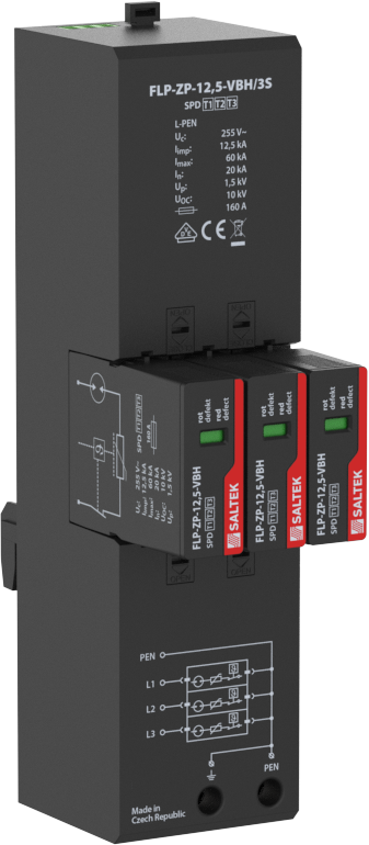 Sammelschiene 40 mm - T1+T2 (12,5 kA)