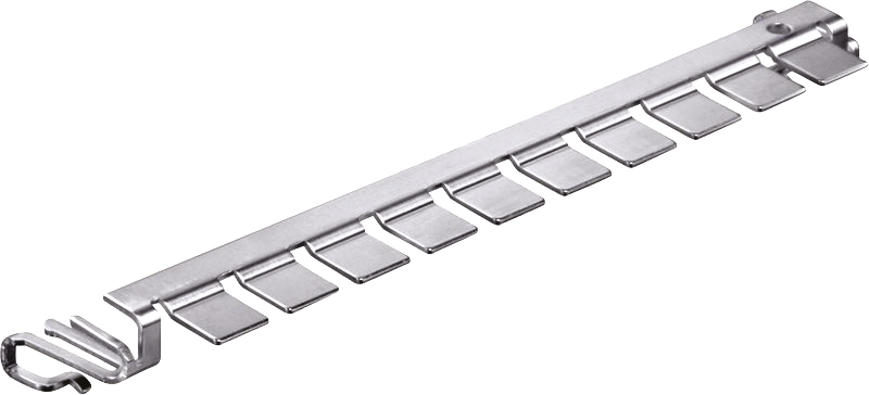 Comb grounding rail